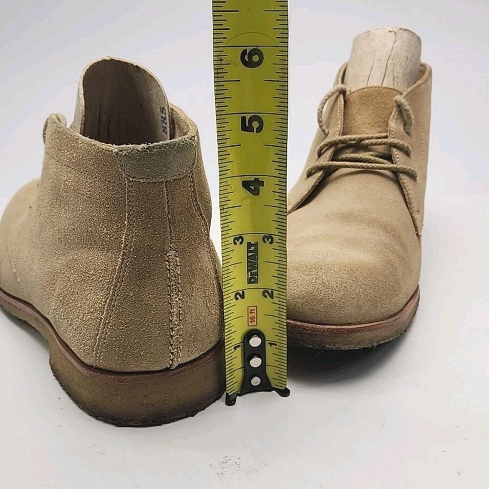 Johnston & Murphy Ankle Boot Chukka Tan Suede Lace-Up Women Size 9 Gum Sole Shoe - Picture 9 of 12